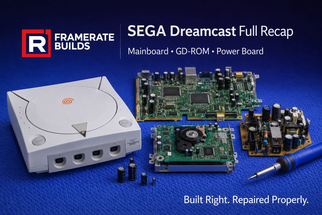 SEGA Dreamcast full capacitor replacement guide