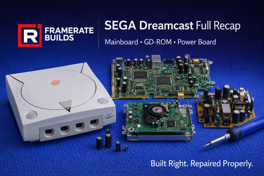 SEGA Dreamcast full capacitor replacement guide