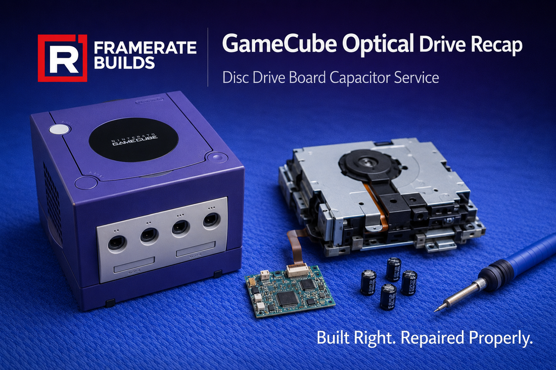 Nintendo GameCube optical drive capacitor recap guide