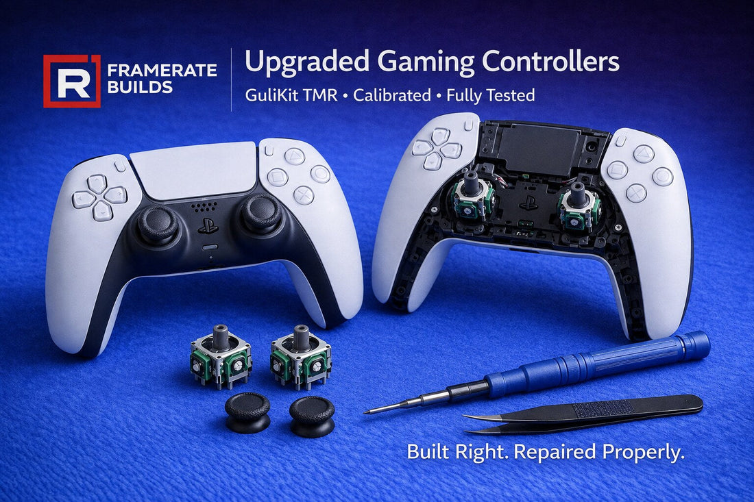 PS5 DualSense controllers upgraded with GuliKit TMR sticks
