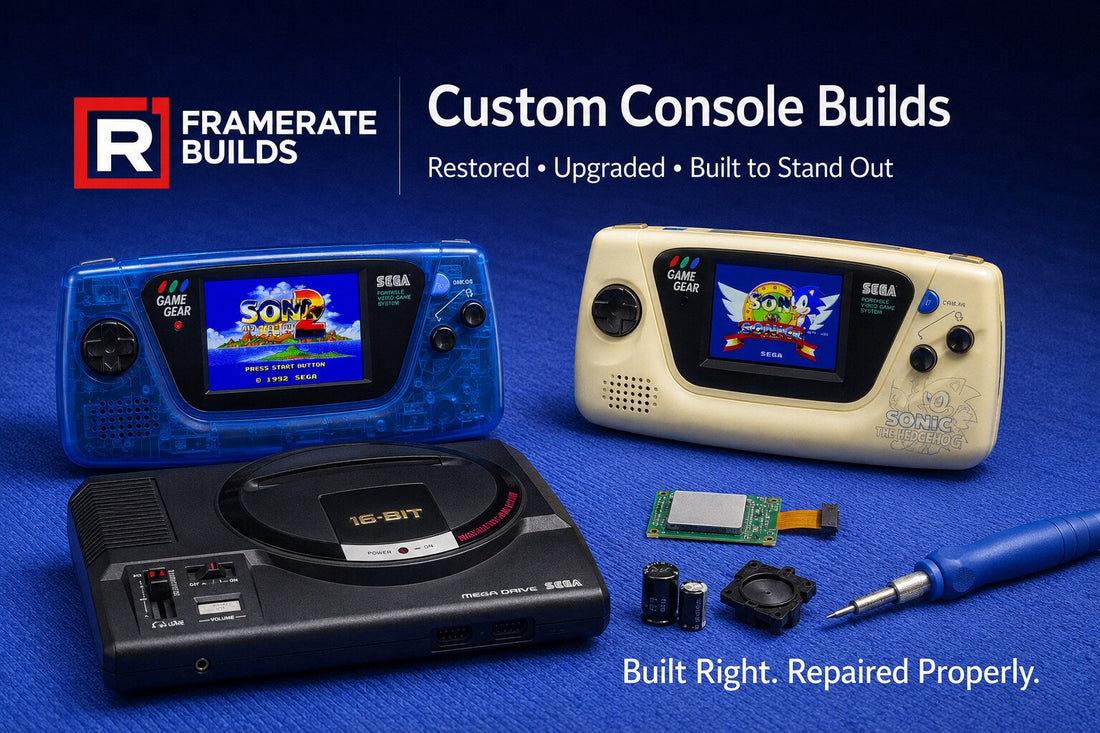 Custom Game Gear and Mega Drive console builds