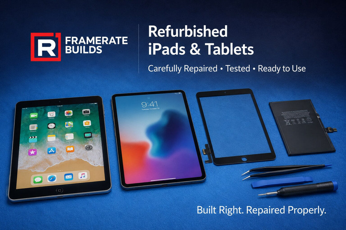 Refurbished iPads with replacement digitiser and battery