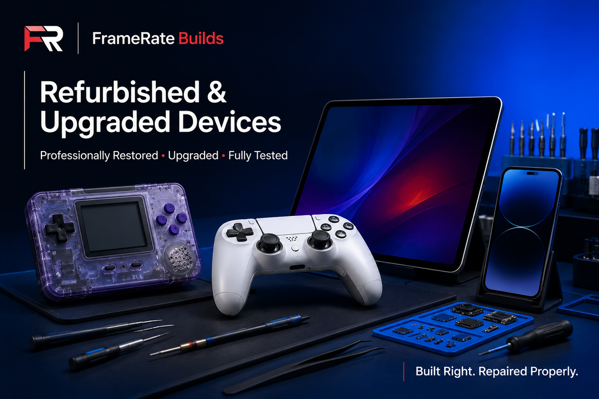 Refurbished and upgraded devices from FrameRate Builds