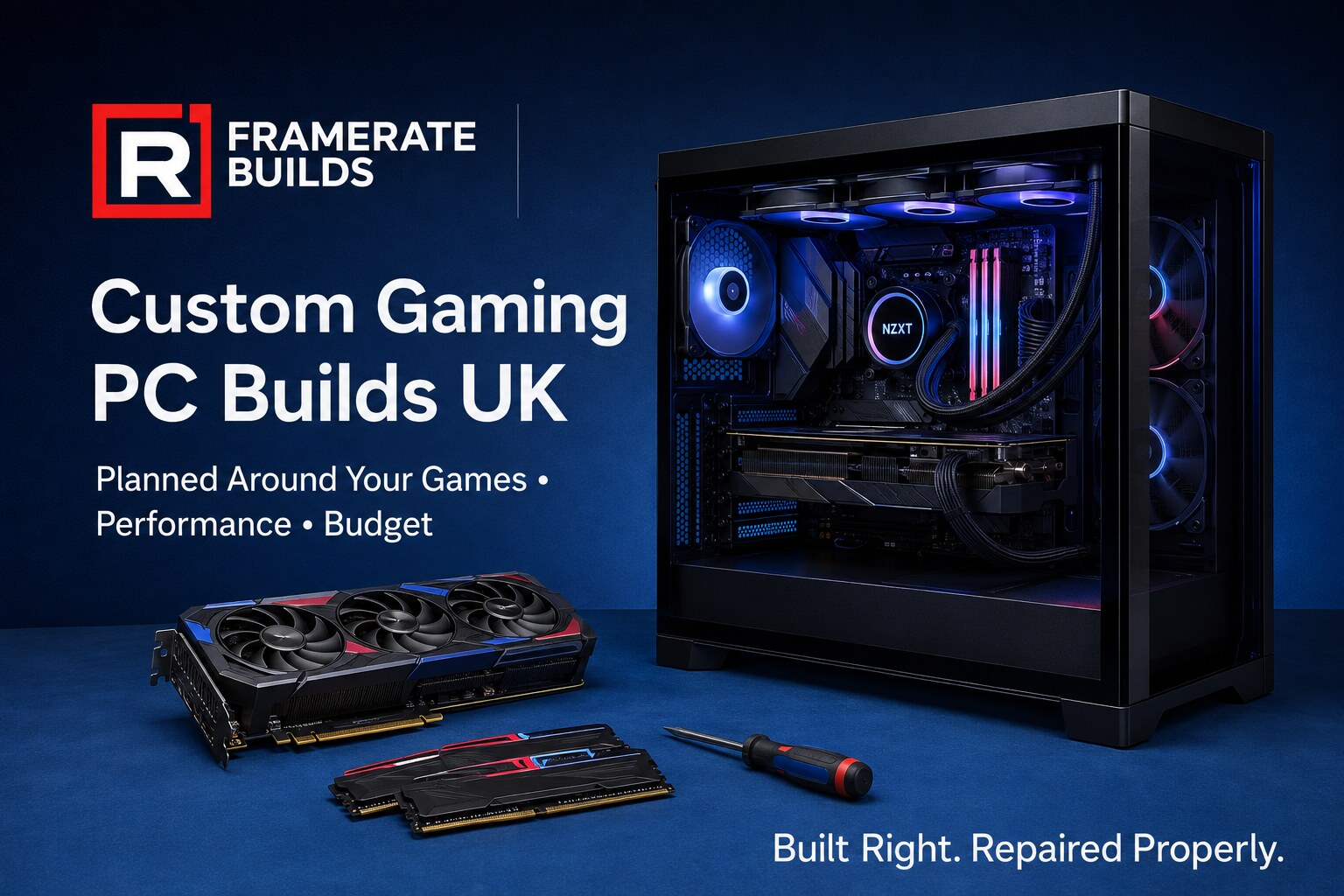 Custom gaming PC build by FrameRate Builds