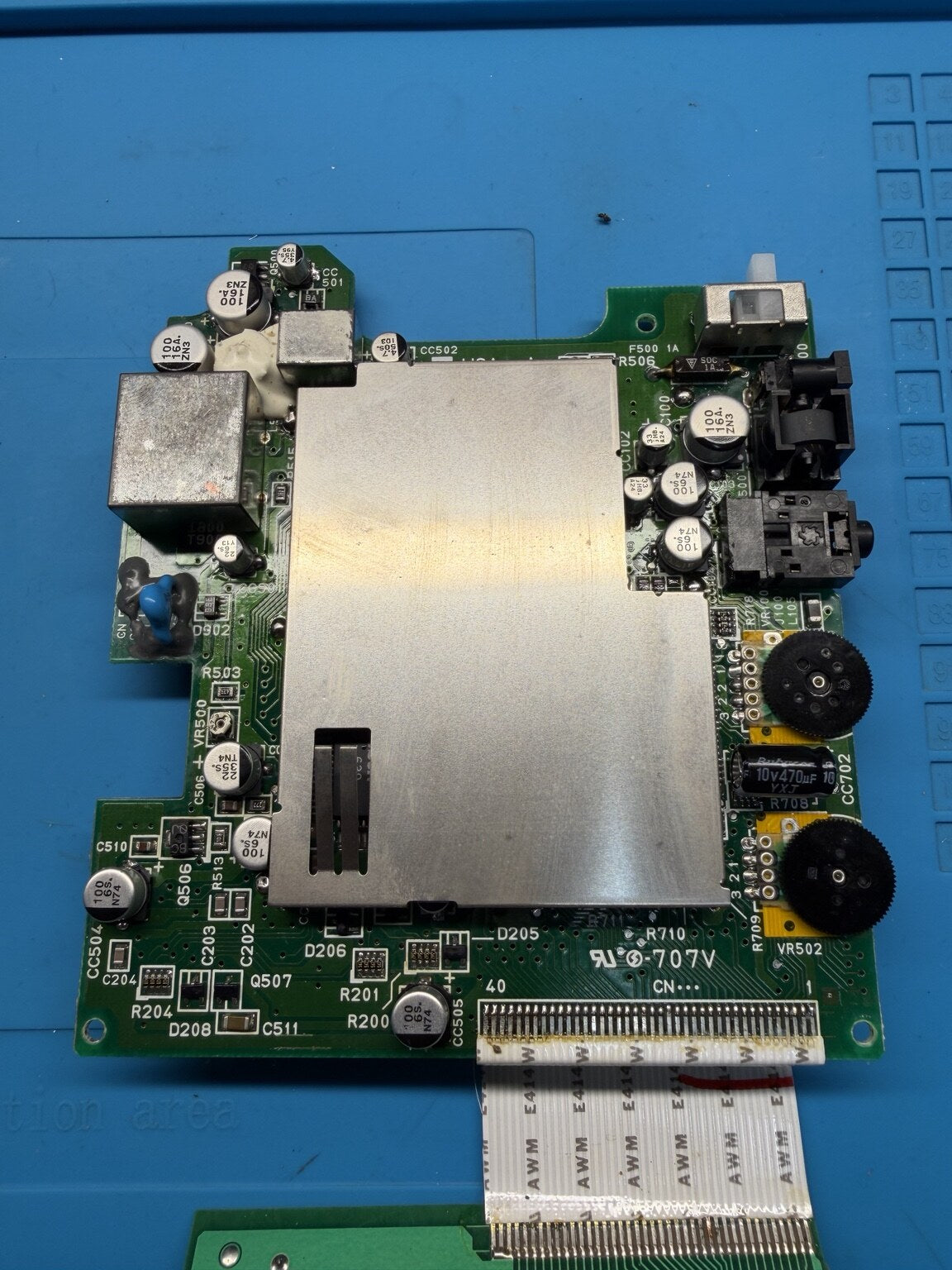 PC Engine GT motherboard with original metal shielding correctly refitted