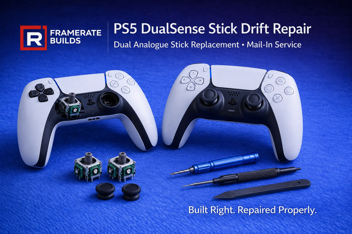 PS5 DualSense standard dual-stick drift repair mail-in service